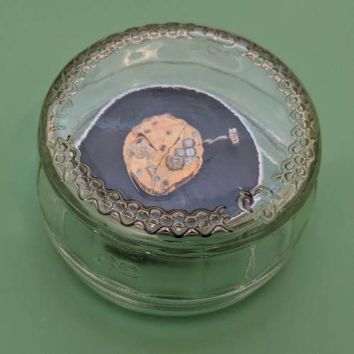 Gu Dessert Glass Ramekins used as a dust cover