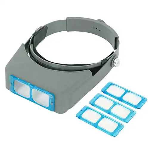 1.5x 2.5x 3.5x Plastic Case Clip-on Glasses Type Magnifier Magnifying Glass